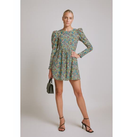 Batsheva x Laura Ashley Mini Prairie Dress 2 NEW - Picture 1 of 9